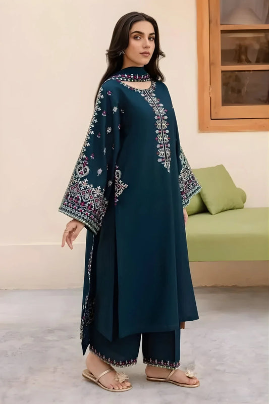 BATIK SUMMER SPECIAL'S UNSTICHED EMBROIDERED LAWN 3PC WITH CHIFFON DUPPATA