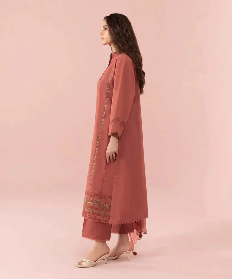 SAPPHIRE SUMMER SPECIAL'S UNSTICHED EMBROIDERED LAWN 3PC WITH CHIFFON DUPPATA