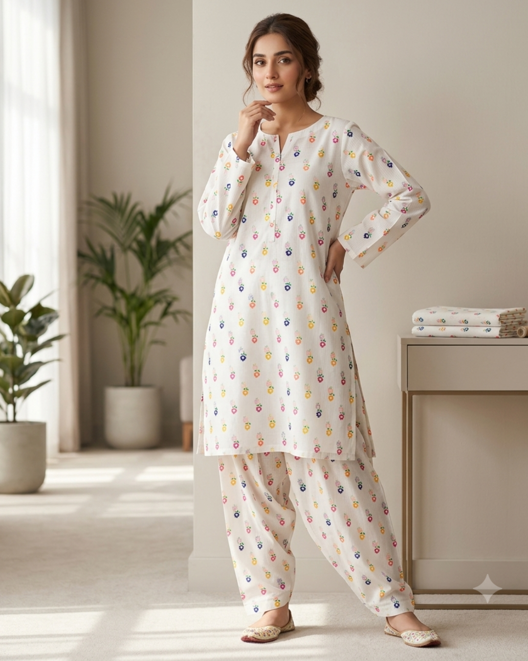 CANDY PRINT'S SUMMER UNSTICHED DORIA LAWN 2PC ALL OVER