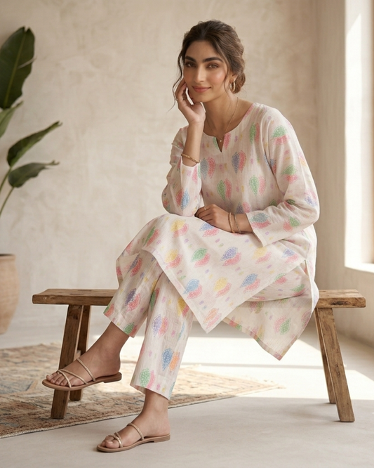 CANDY PRINT'S SUMMER UNSTICHED DORIA LAWN 2PC ALL OVER