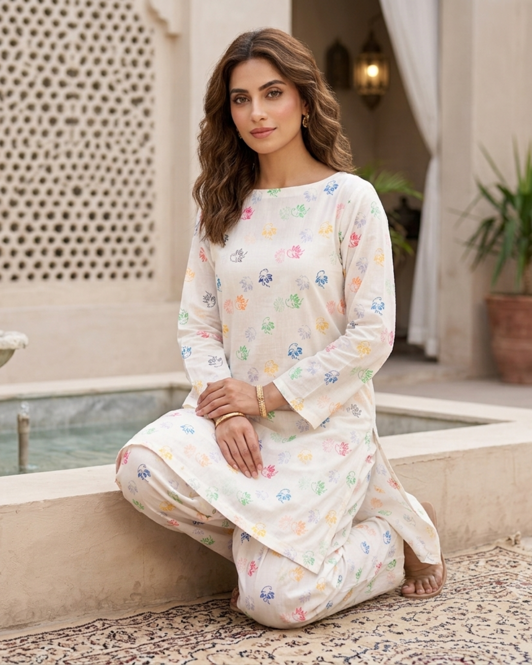 CANDY PRINT'S SUMMER UNSTICHED DORIA LAWN 2PC ALL OVER