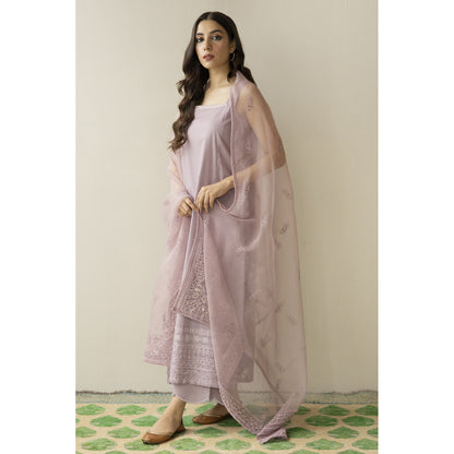 DYOT SUMMER SPECIAL'S UNSTICHED EMBROIDERED LAWN 3PC WITH ORGANZA DUPPATA