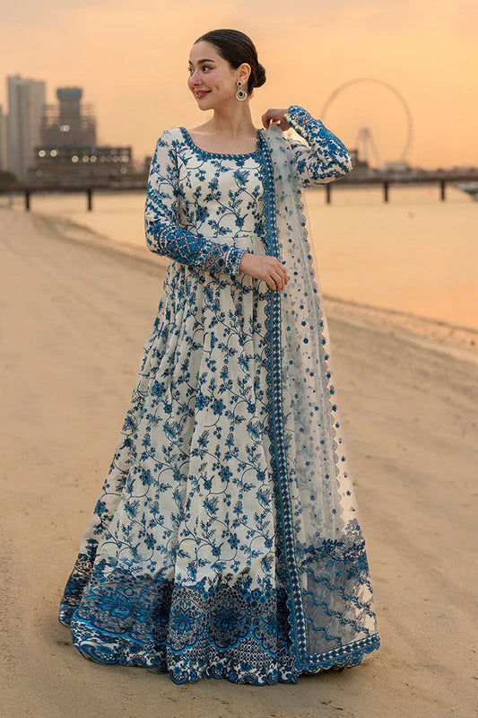 FAIZA SAQLAIN LAWN PRINT SUMMER UNSTICHED 3PC WITH CHIFFON PRINT DUPPATA & PATCHES