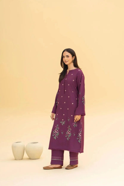 KIARA WINTER 2026 EMBROIDERED DHANAK 3PC WITH DHANAK SHAWL