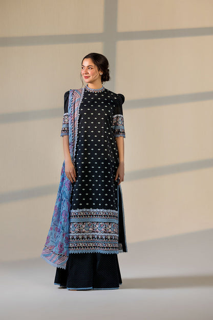 SOBIA NAZIR LAWN PRINT SUMMER UNSTICHED 3PC WITH CHIFFON PRINT DUPPATA & PATCHES