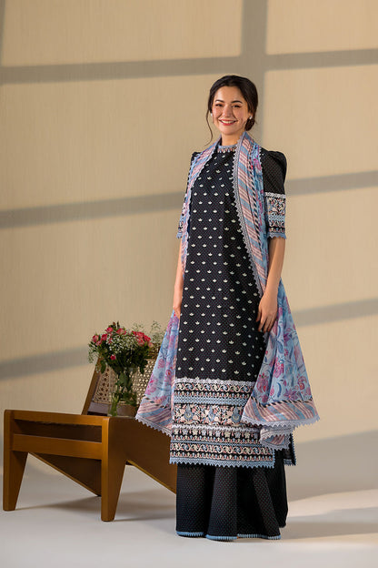 SOBIA NAZIR LAWN PRINT SUMMER UNSTICHED 3PC WITH CHIFFON PRINT DUPPATA & PATCHES
