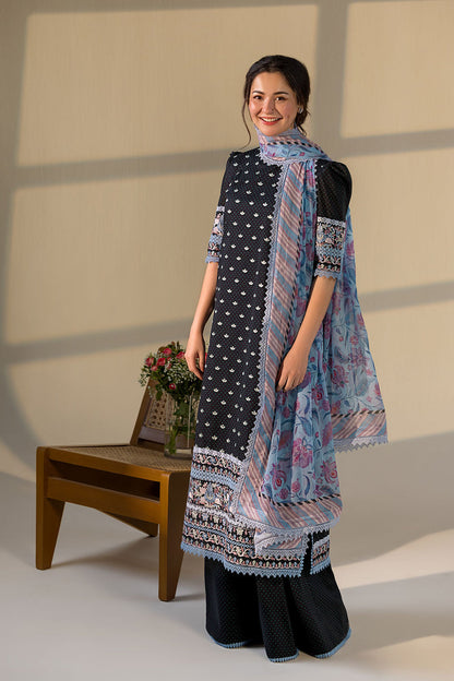 SOBIA NAZIR LAWN PRINT SUMMER UNSTICHED 3PC WITH CHIFFON PRINT DUPPATA & PATCHES