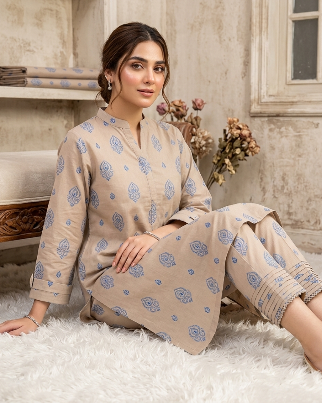ELEGANT PRINT'S SUMMER UNSTICHED LAWN 2PC ALL OVER