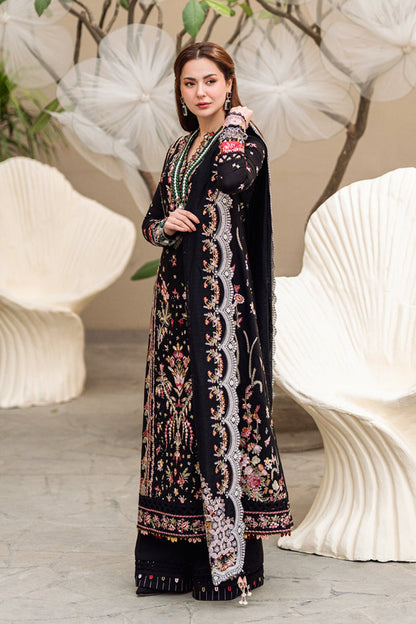 QALAMKAR LUXURY EMBROIDERED LAWN WITH EMBROIDERED CHIFFON DUPPATA UNSTICHED 3PC