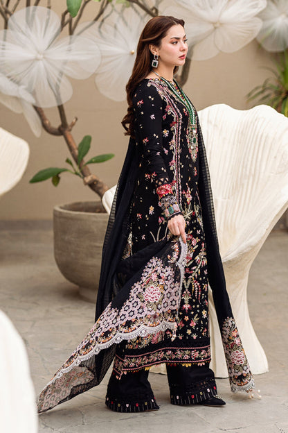 QALAMKAR LUXURY EMBROIDERED LAWN WITH EMBROIDERED CHIFFON DUPPATA UNSTICHED 3PC