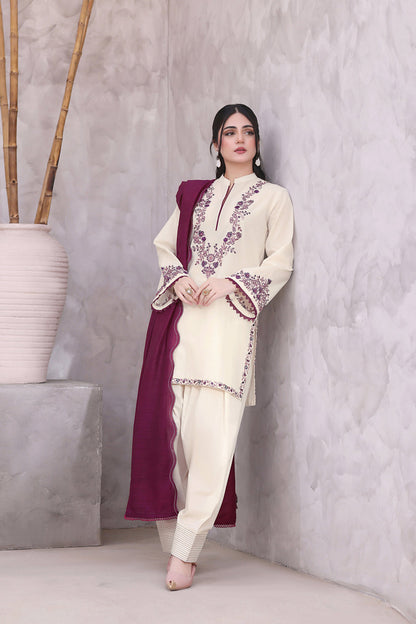 GARDENIA SUMMER SPECIAL'S UNSTICHED EMBROIDERED LAWN 3PC WITH CHIFFON DUPPATA