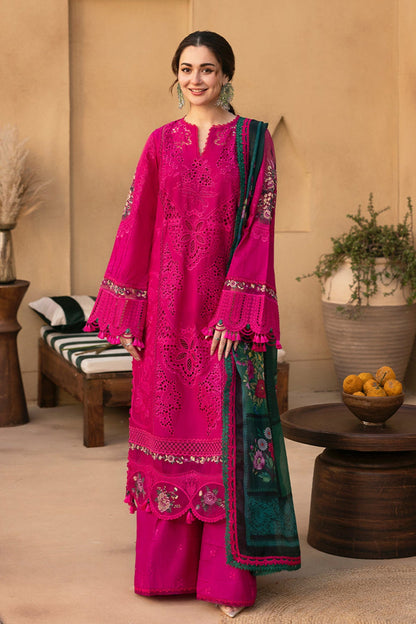 SIARA RIZWAN LUXURY CHIKEN KARI EMBROIDERED LAWN WITH PRINTED CHIFFON DUPPATA UNSTICHED 3PC