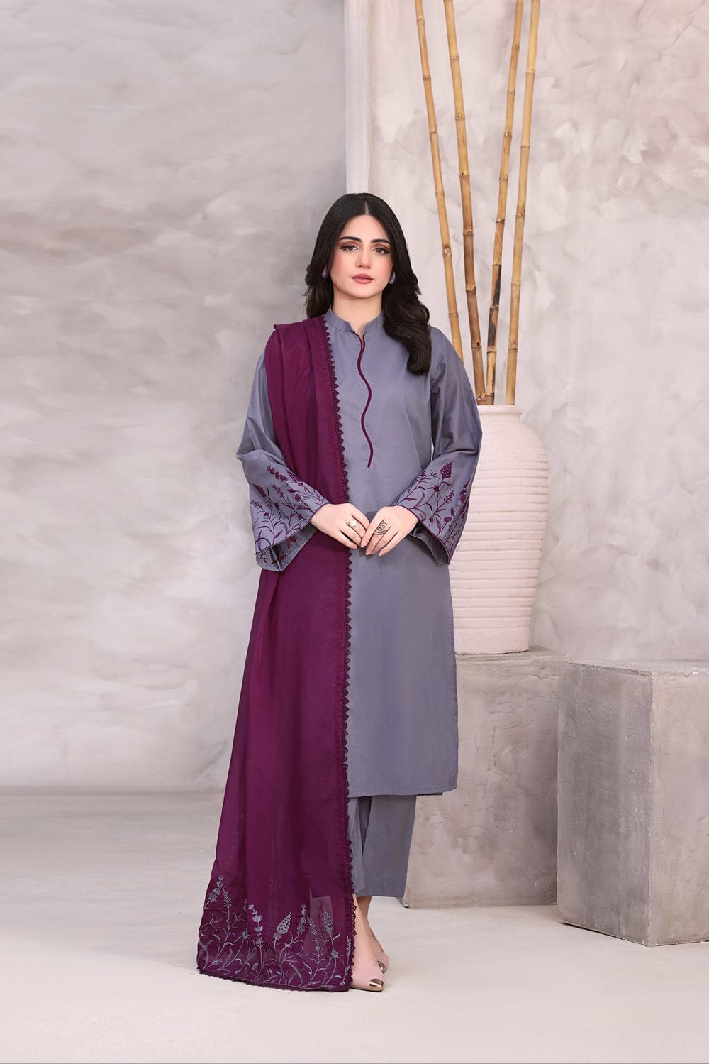 ELLA SUMMER SPECIAL UNSTITCHED EMBROIDERED LAWN 3PC WITH LAWN DUPPATA
