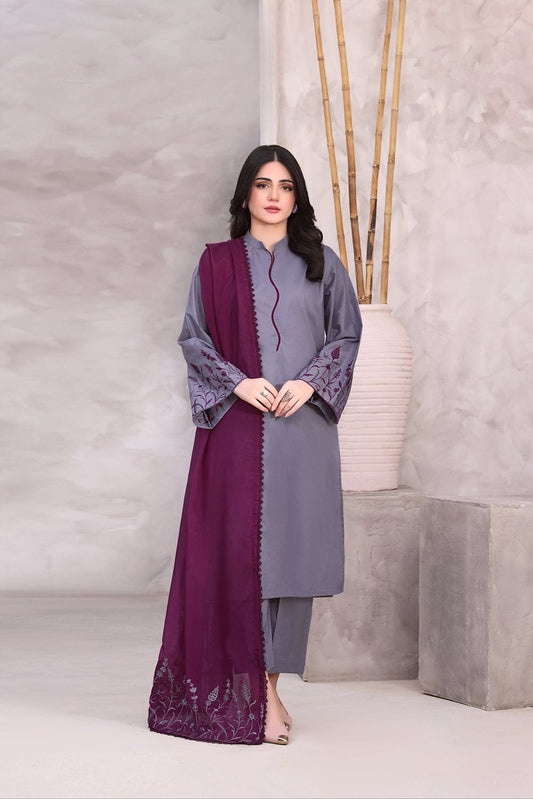 ELLA SUMMER SPECIAL UNSTITCHED EMBROIDERED LAWN 3PC WITH LAWN DUPPATA