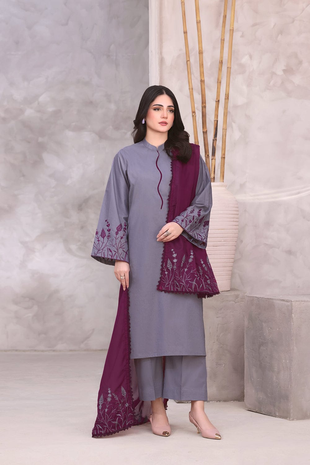 ELLA SUMMER SPECIAL UNSTITCHED EMBROIDERED LAWN 3PC WITH LAWN DUPPATA