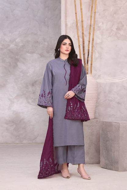 ELLA SUMMER SPECIAL UNSTITCHED EMBROIDERED LAWN 3PC WITH LAWN DUPPATA