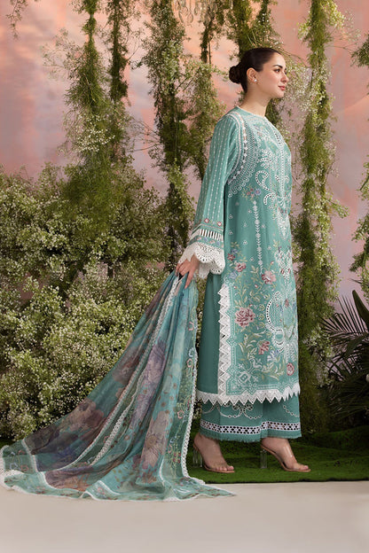 SOBIA NAZIR LUXURY CHIKEN KARI EMBROIDERED LAWN WITH PRINTED CHIFFON DUPPATA UNSTICHED 3PC