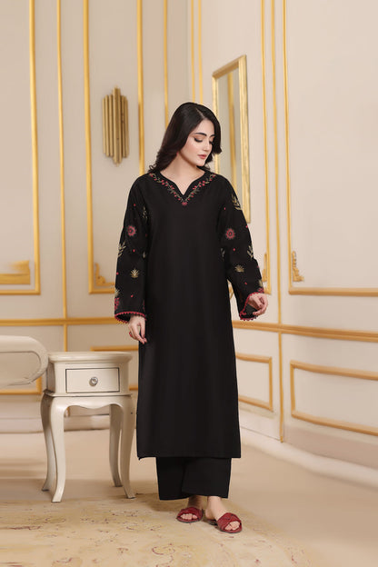 MOON WINTER 2026 EMBROIDERED DHANAK 3PC WITH DHANAK SHAWL
