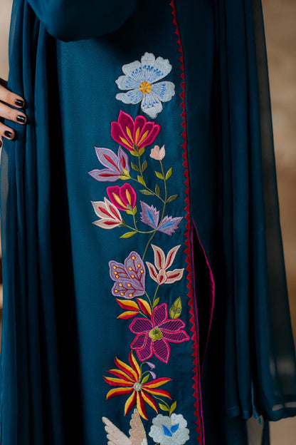REINA WINTER 2026 EMBROIDERED DHANAK 3PC WITH DHANAK SHAWL