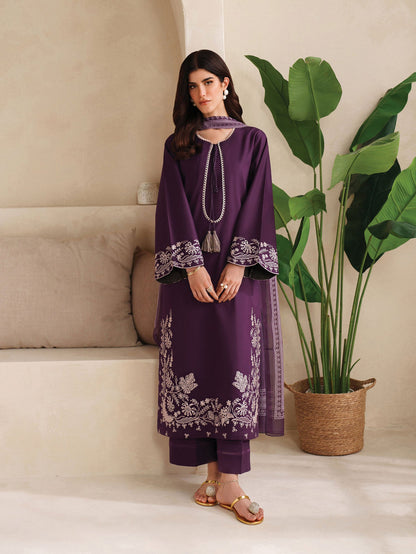 SOFI SUMMER SPECIAL'S UNSTICHED EMBROIDERED LAWN 3PC WITH CHIFFON DUPPATA