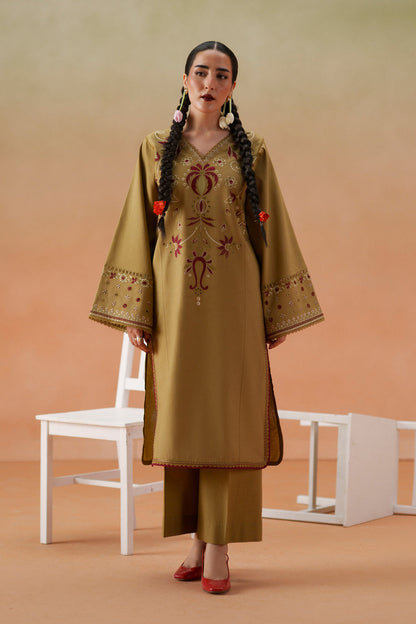 LONA WINTER 2026 EMBROIDERED DHANAK 3PC WITH PASHIMINA SHAWL
