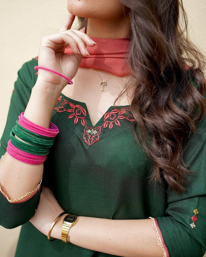 HASENA WINTER 2026 EMBROIDERED DHANAK 3PC WITH DHANAK SHAWL