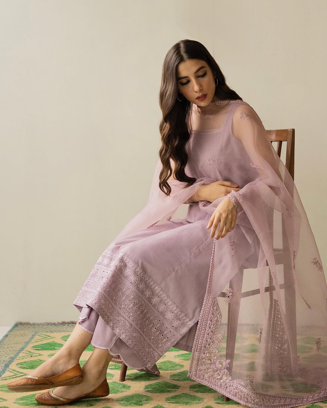DYOT SUMMER SPECIAL'S UNSTICHED EMBROIDERED LAWN 3PC WITH ORGANZA DUPPATA