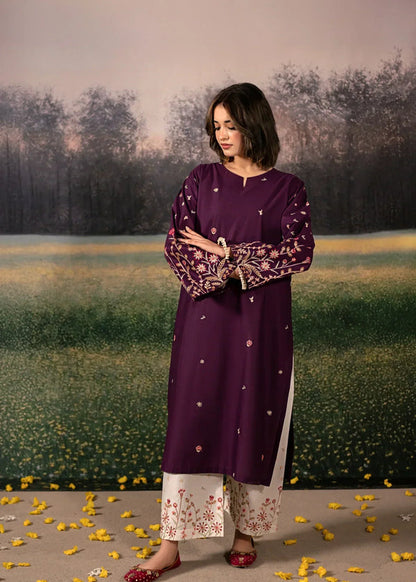 URGE WINTER 2026 EMBROIDERED DHANAK 3PC WITH PASHMINA WOOL SHAWL