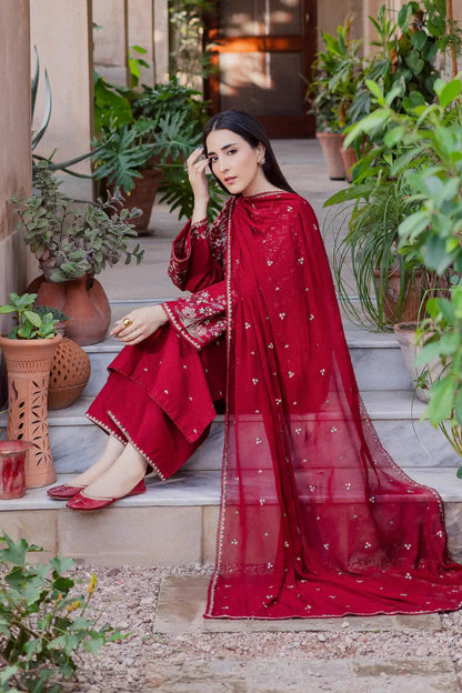 BATIK WINTER 2026 EMBROIDERED UNSTITCHED DHANAK 3PC WITH EMBROIDERED DHANAK SHAWL