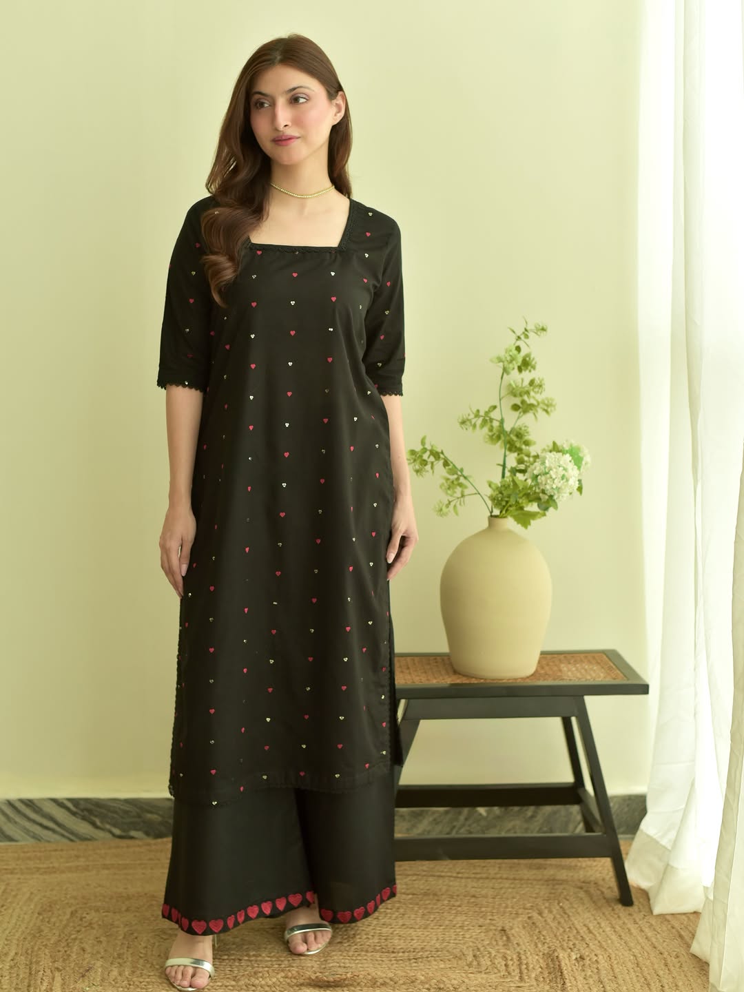 BLACK-HEART SUMMER SPECIAL'S UNSTICHED EMBROIDERED LAWN 3PC WITH CHIFFON DUPPATA